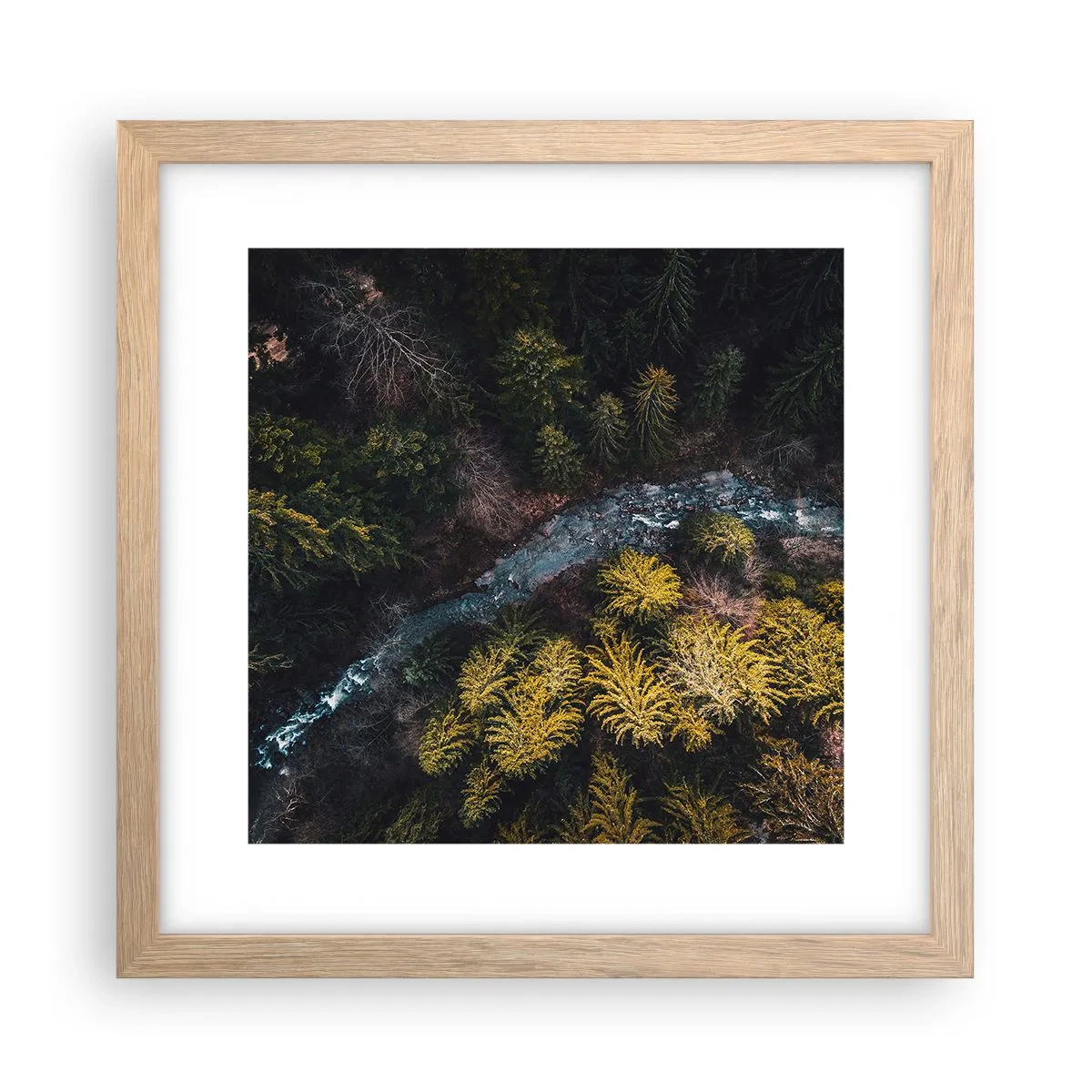 Plakat w ramie jasny dąb - Szybko, coraz szybciej - 30x30 cm