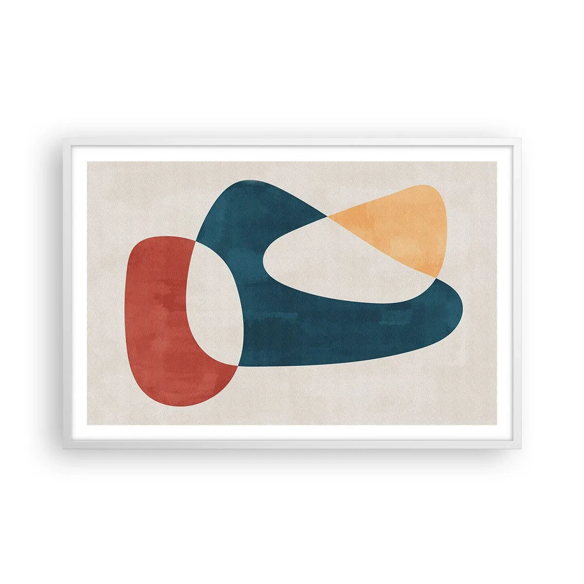 Plakat w białej ramie - Wpływy i metamorfozy - 91x61 cm