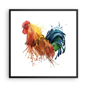 Plakat w czarnej ramie - Królewska szata, królewska duma - 60x60 cm