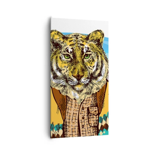 Obraz na płótnie - Nie taki dziki jak go rysują - 65x120 cm