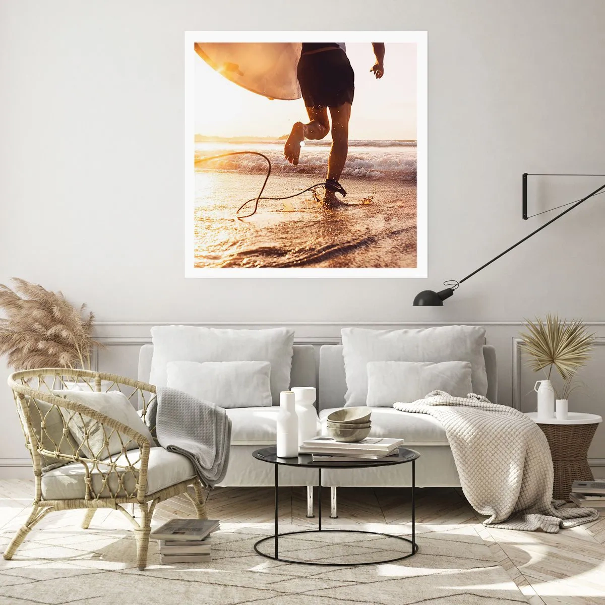 Plakat - Na spotkanie fali - 50x50 cm