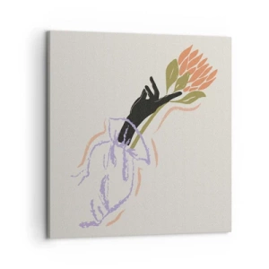 Obraz na płótnie - Siostrzany dotyk - 60x60 cm