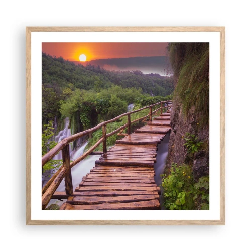Plakat w ramie jasny dąb - Piękno nie do uwierzenia - 60x60 cm