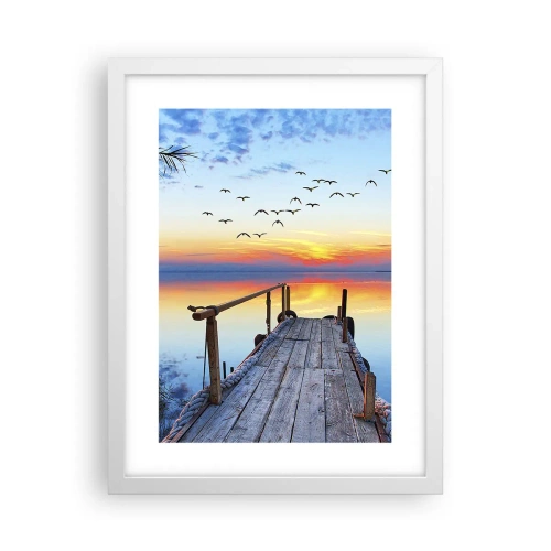 Plakat w białej ramie - Pora wracać… - 30x40 cm