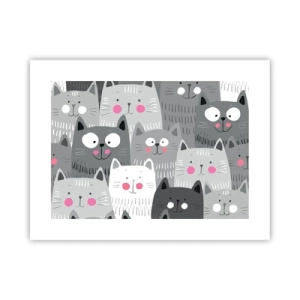 Plakat - Koci świat - 40x30 cm