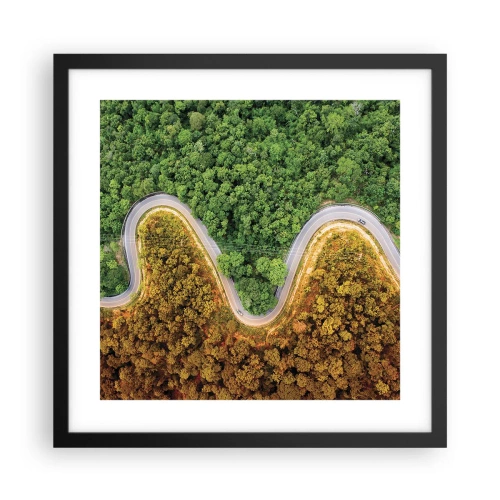 Plakat w czarnej ramie - Granice i przełomy - 40x40 cm