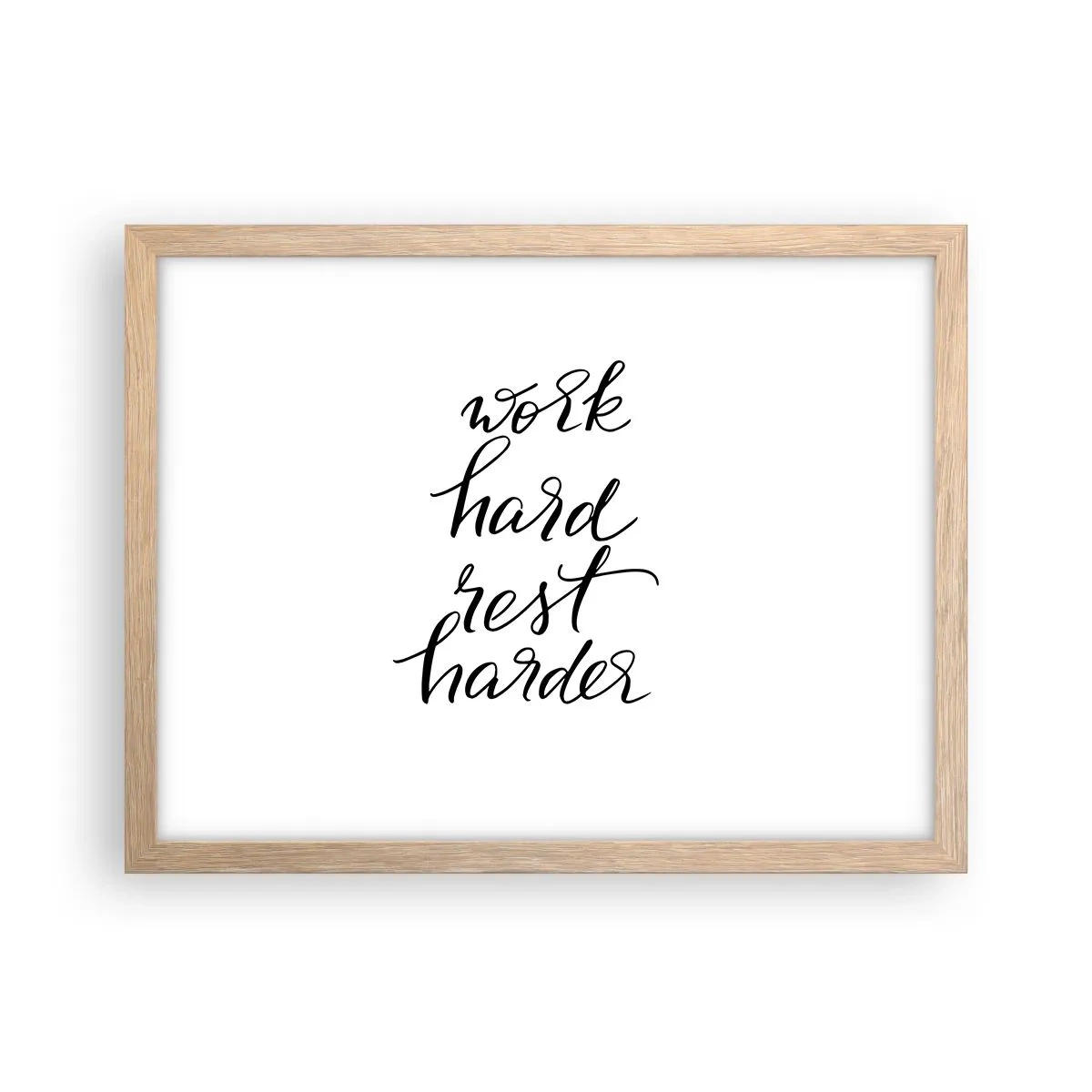 Plakat w ramie jasny dąb - Życiowa równowaga - 40x30 cm