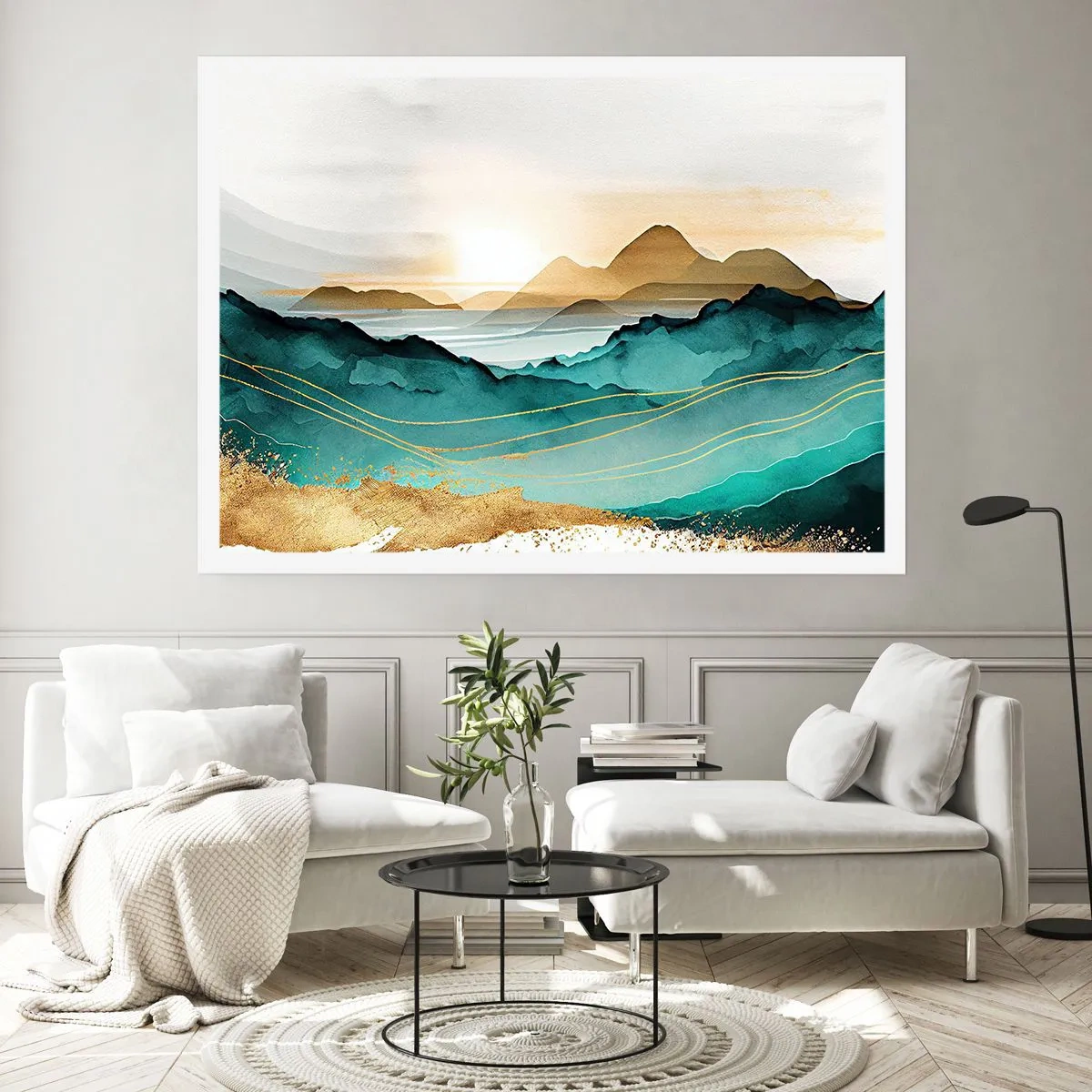 Plakat - Na granicy abstrakcji – pejzaż - 91x61 cm