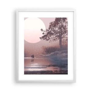 Plakat w białej ramie - Nocne dziwy - 40x50 cm