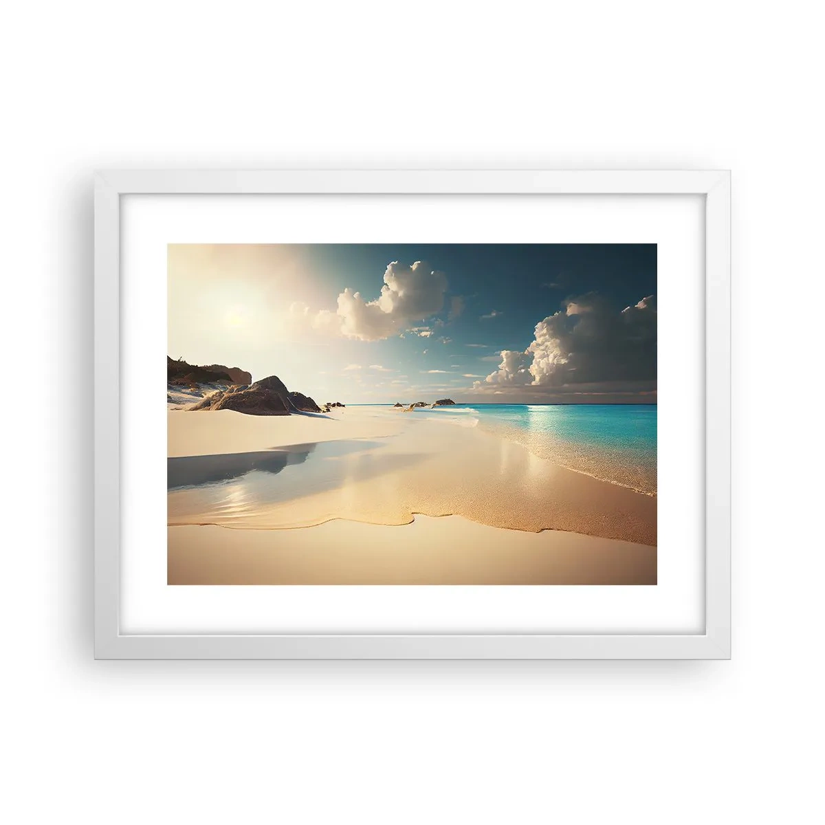 Plakat w białej ramie - Wymarzony dzień - 40x30 cm