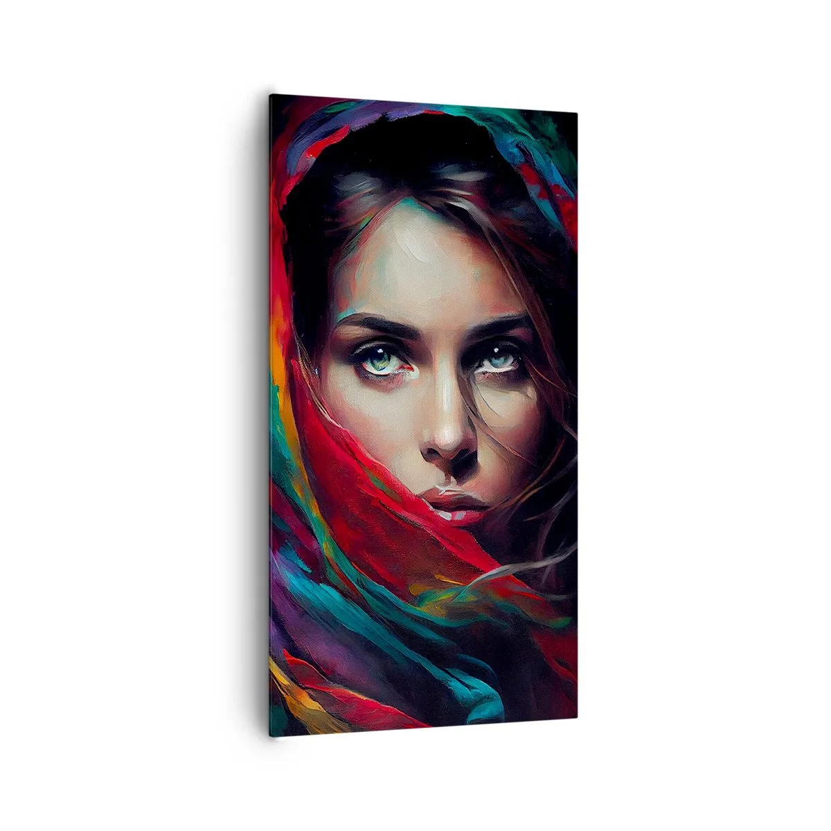 Obraz na płótnie - Zielonooka tajemnica - 65x120 cm