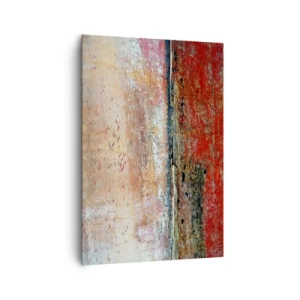 Obraz na płótnie - Abstrakcyjna kompozycja inspirowana morzem i naturą - 70x100cm - Może to morze - Nowoczesna dekoracja ścienna do salonu i sypialni ARTTOR