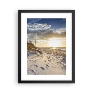 Plakat w czarnej ramie - Zaproszenie na spacer - 30x40 cm