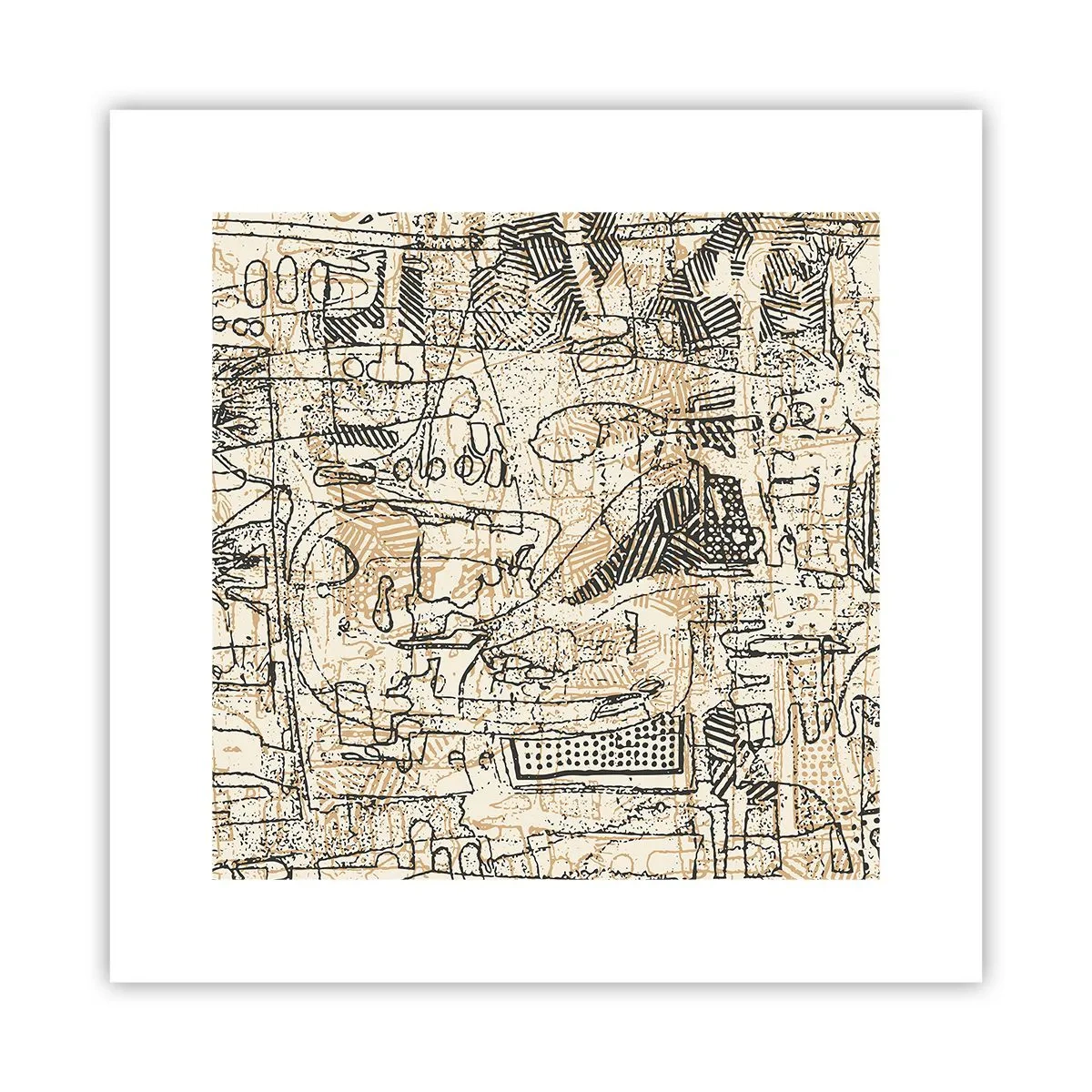 Plakat - Czeka na rozszyfrowanie - 30x30 cm