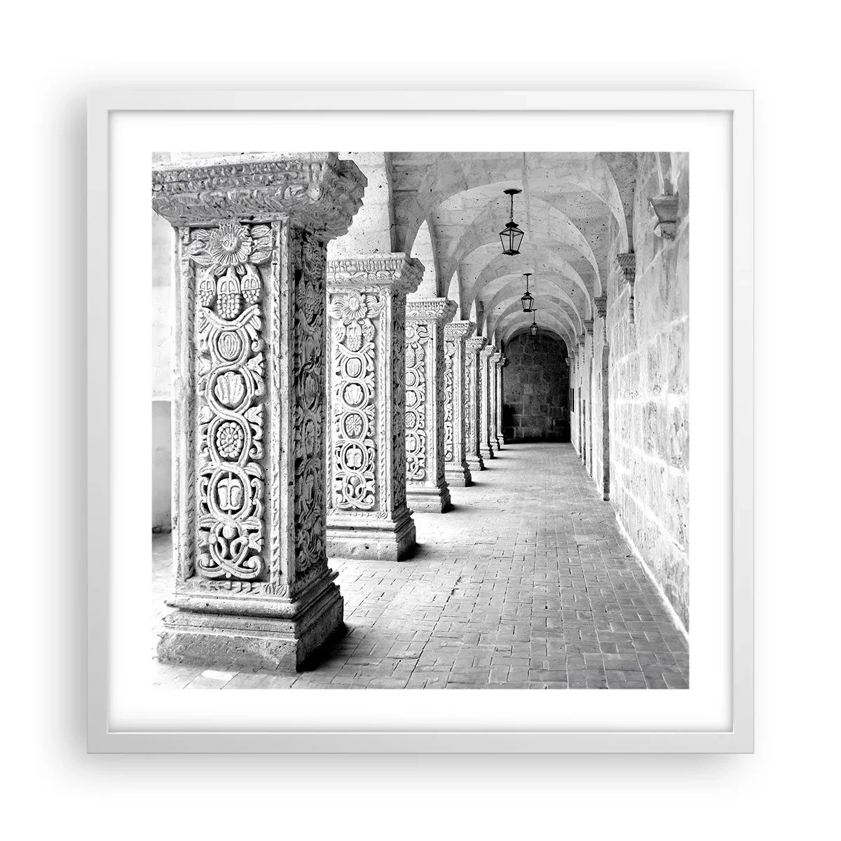 Plakat w białej ramie - A dokąd to…? - 50x50 cm