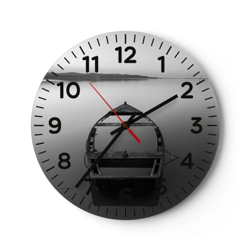 Zegar ścienny - Tęsknota i melancholia - 40x40 cm