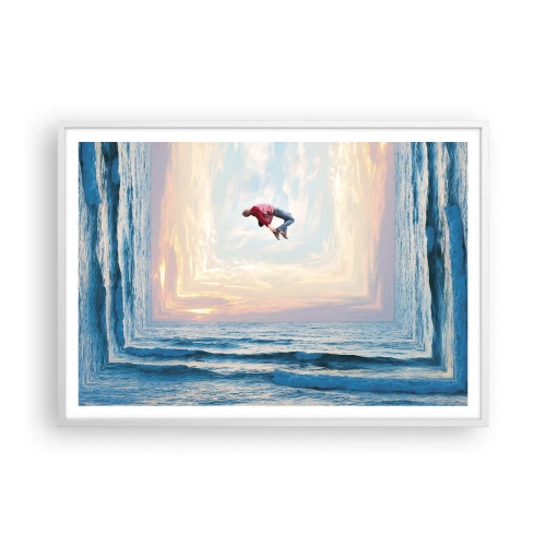 Plakat w białej ramie - Do innego wymiaru - 100x70 cm