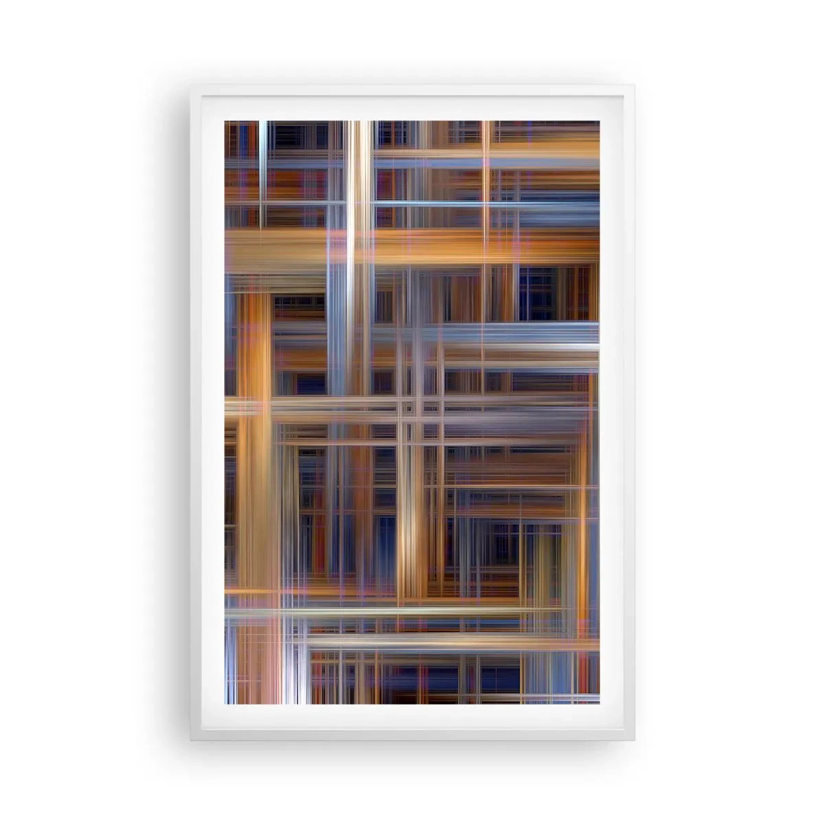 Plakat w białej ramie - Utkane ze światła - 61x91 cm