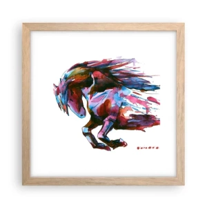 Plakat w ramie jasny dąb - W uniesieniu - 30x30 cm