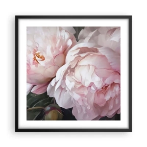 Plakat w czarnej ramie - Zatrzymane w rozkwicie - 50x50 cm