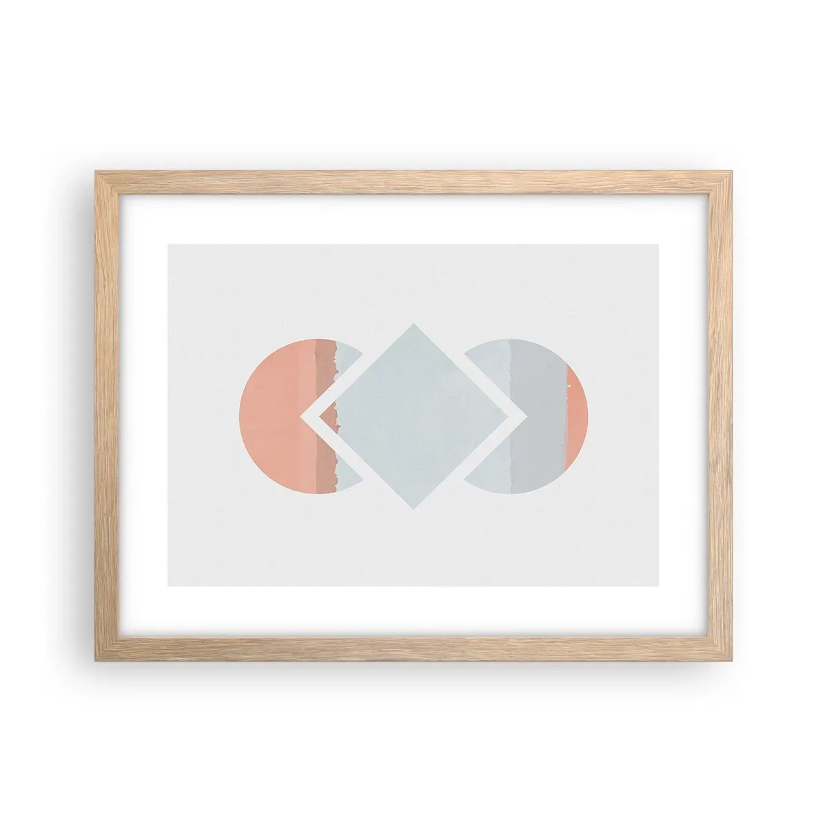 Plakat w ramie jasny dąb - Sytuacja jest jasna - 40x30 cm