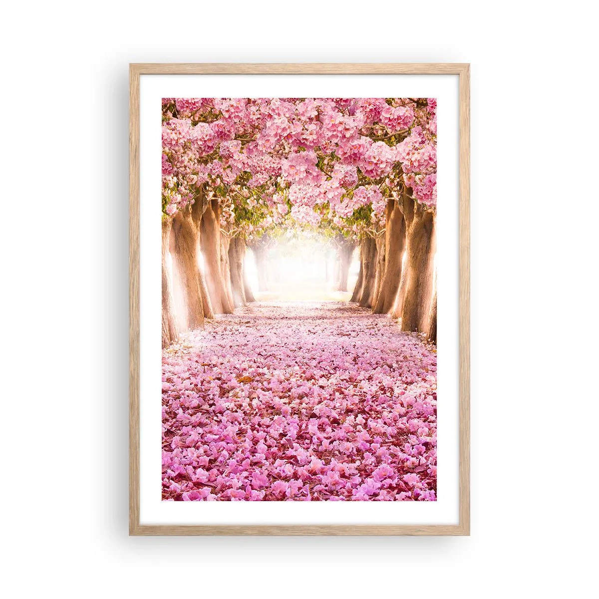 Plakat w ramie jasny dąb - Droga do raju - 50x70 cm