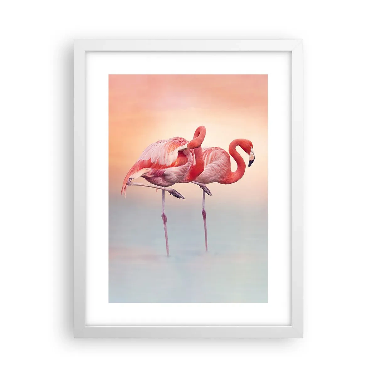 Plakat w białej ramie - W kolorze zachodzącego słońca - 30x40 cm