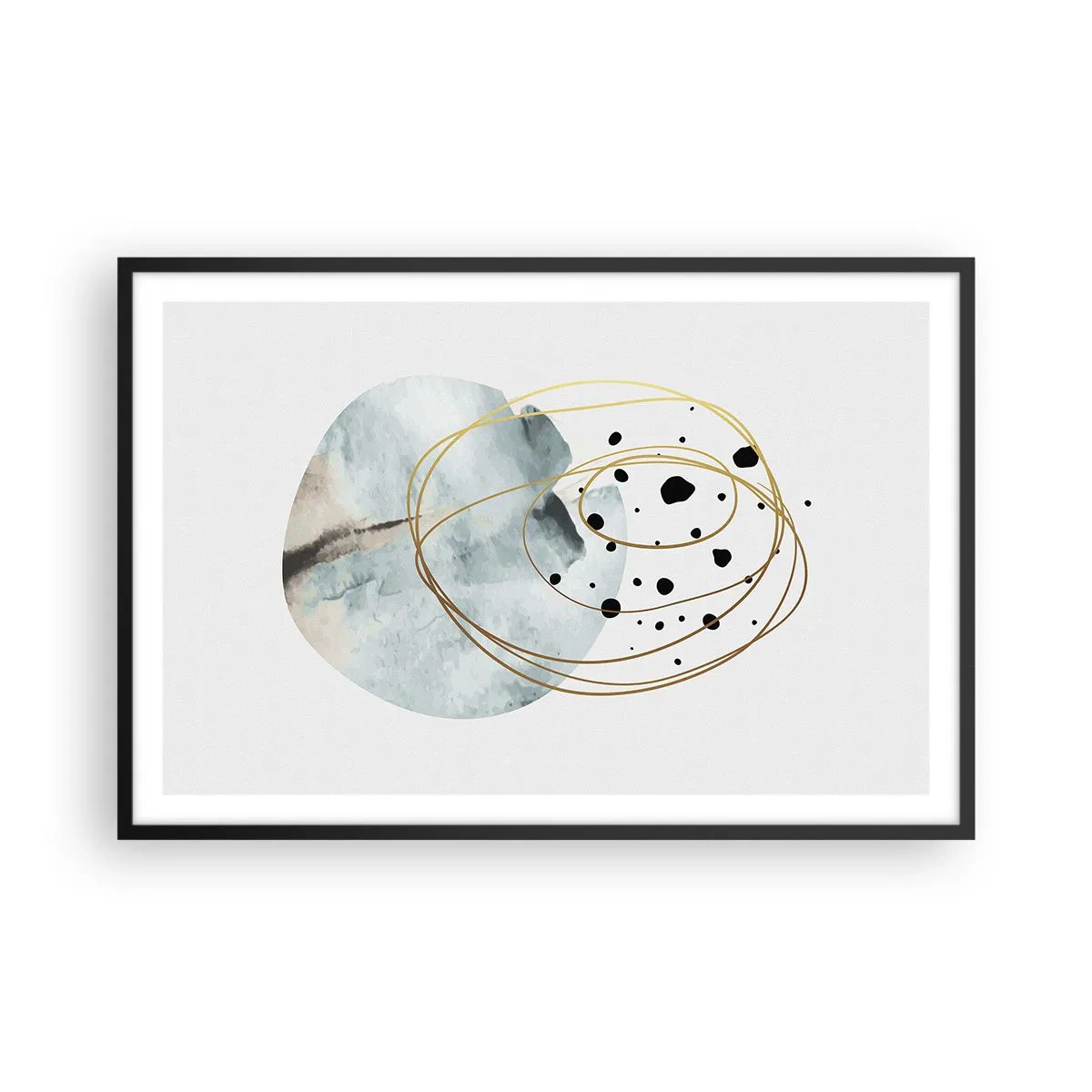 Plakat w czarnej ramie - W objęciach przestrzeni - 91x61 cm