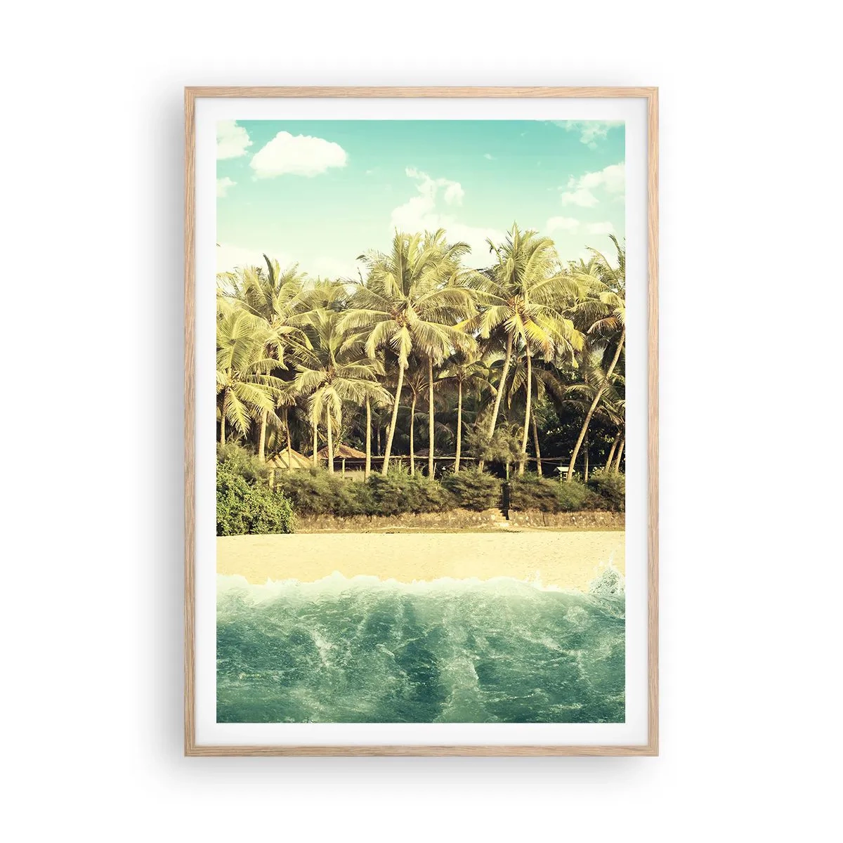 Plakat w ramie jasny dąb - A może tutaj? - 70x100 cm