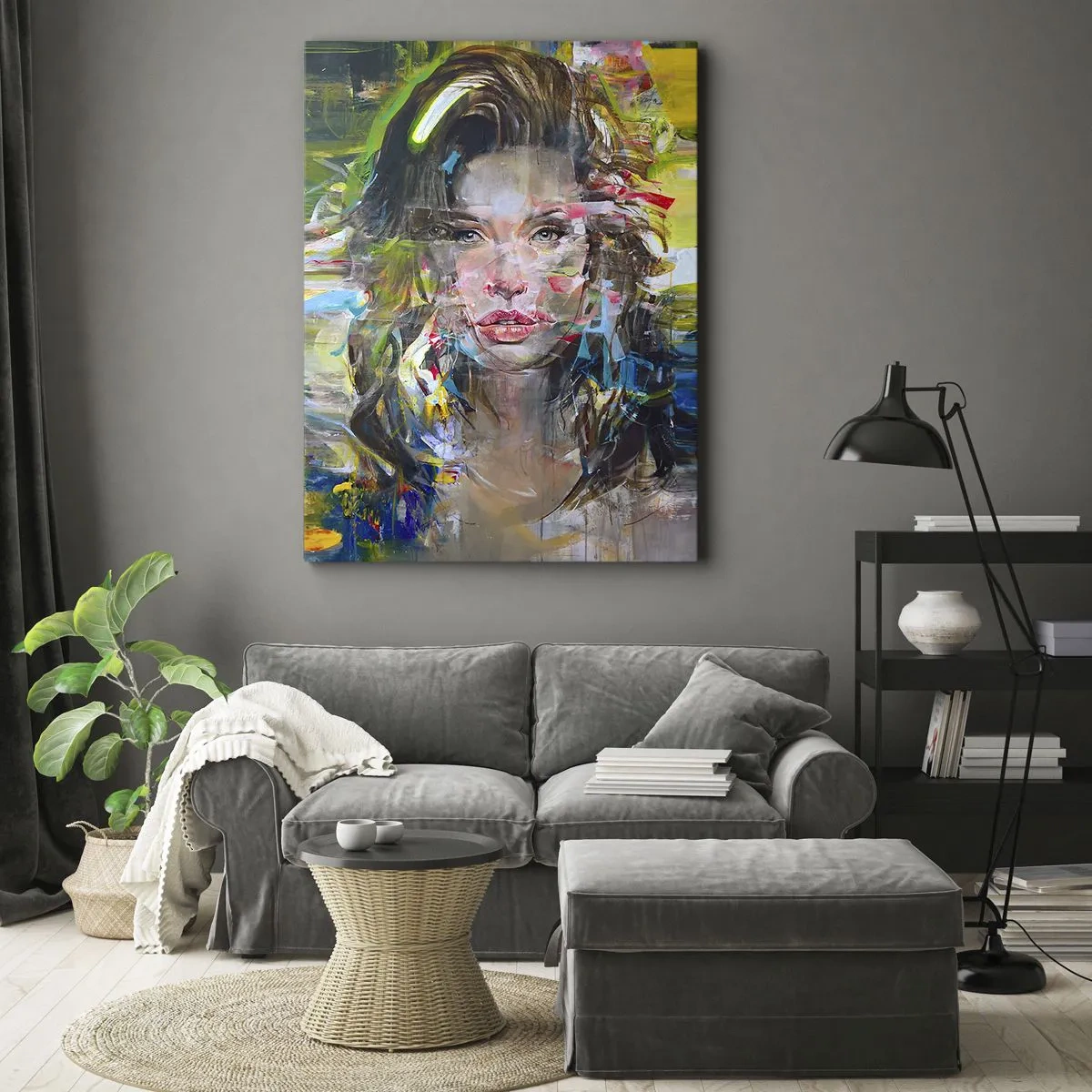 Obraz na płótnie - Za powietrza zasłoną - 45x80 cm