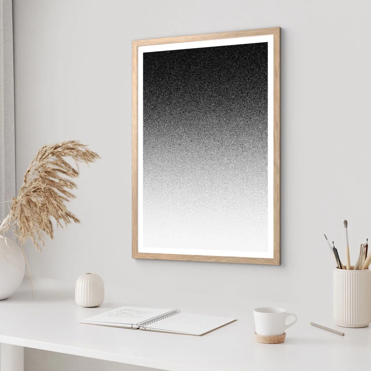Plakat w ramie jasny dąb - W stronę światła - 50x70 cm