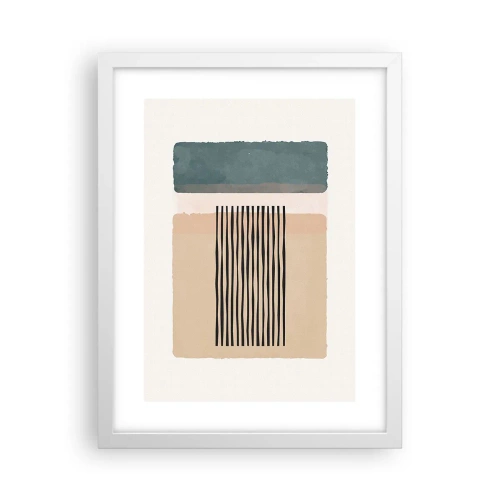 Plakat w białej ramie - Wszystko w porządku - 30x40 cm