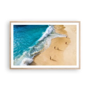 Plakat w ramie jasny dąb - A potem słońce, plaża… - 91x61 cm