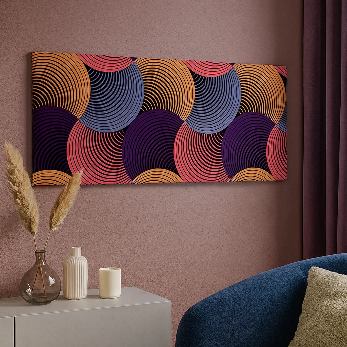 Obraz na płótnie - W kolistym rytmie - 30x30 cm