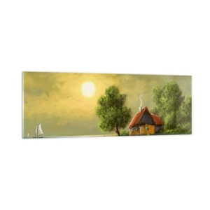 Obraz na szkle - Pięknie, jak z obrazka - 90x30 cm