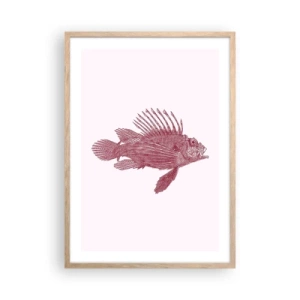 Plakat w ramie jasny dąb - Mieszkanka egzotycznych wód - 50x70 cm
