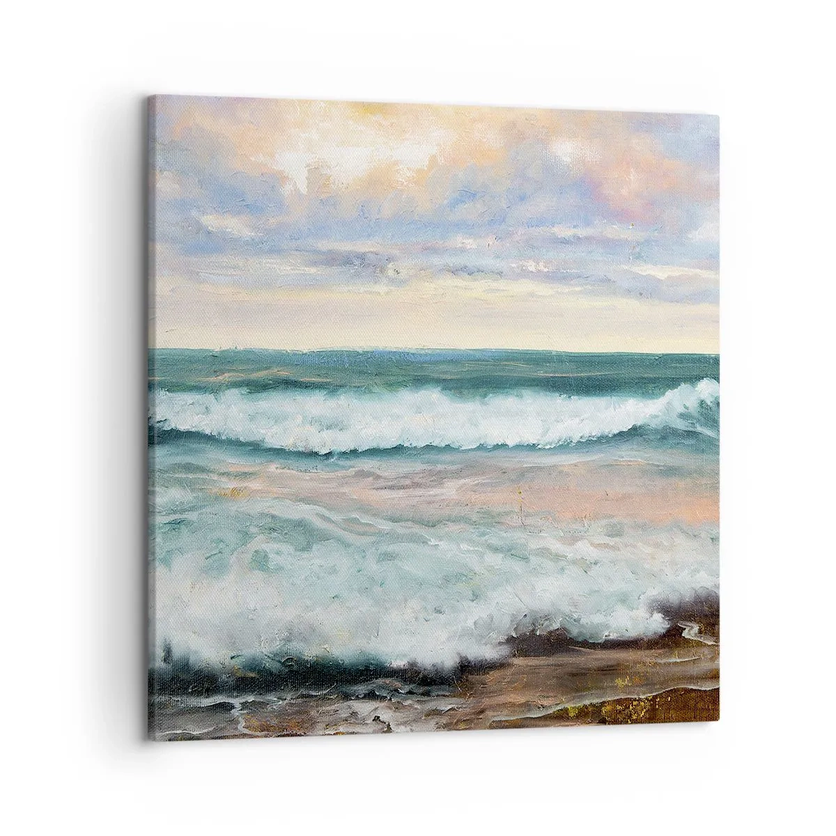 Obraz na płótnie - Tutaj wygładzisz duszę - 50x50 cm