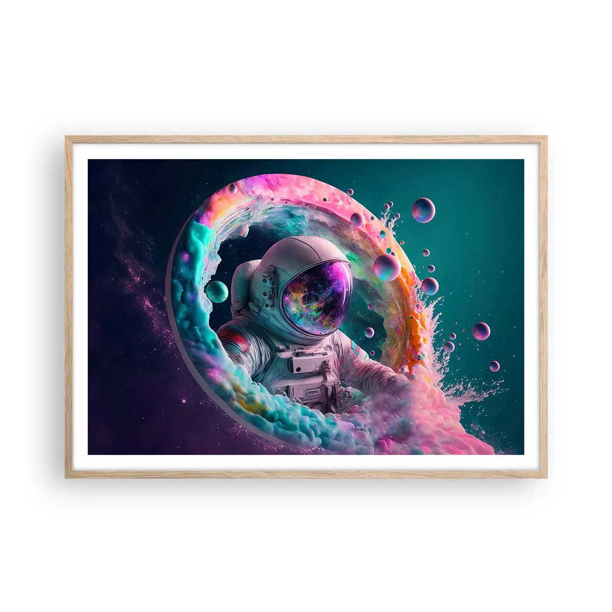 Plakat w ramie jasny dąb - Gwiezdne wrota - 100x70 cm