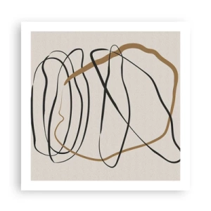 Plakat - Kompozycja – taniec opętaniec - 60x60 cm