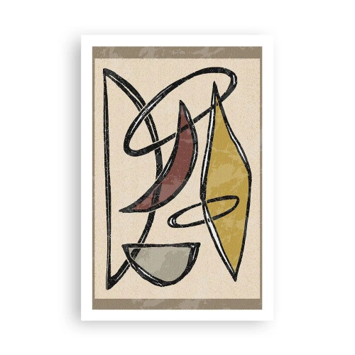 Plakat - Piony i poziomy - 61x91 cm