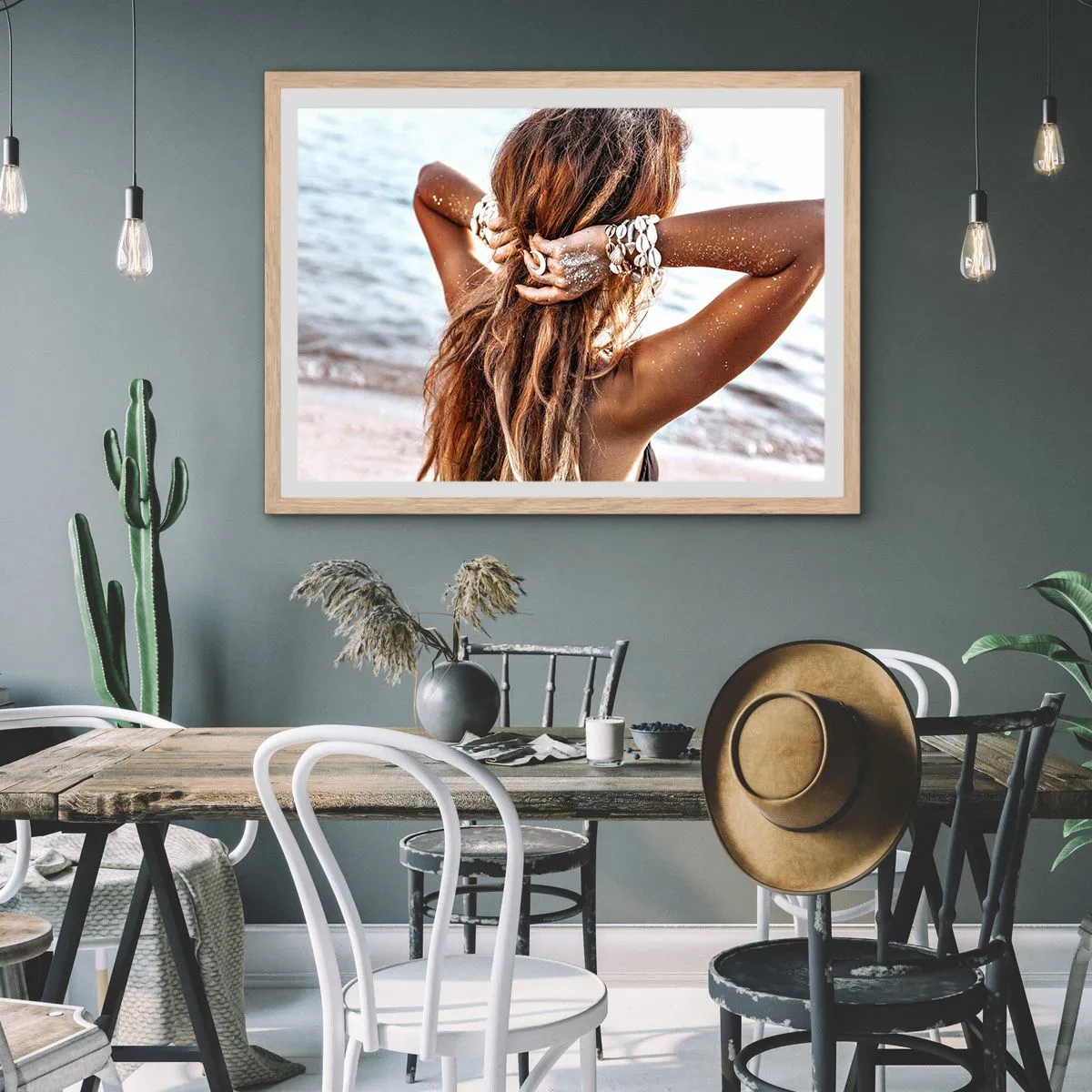 Plakat w ramie jasny dąb - Siostra wody i słońca - 70x50 cm