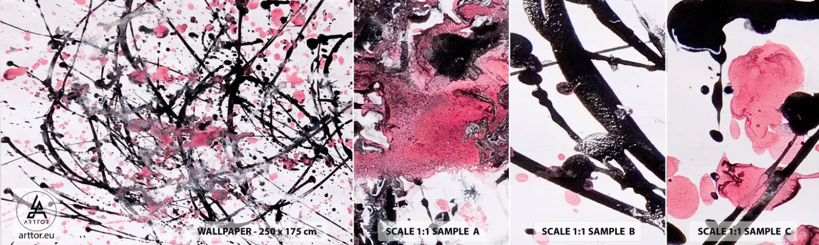 Fototapeta Próbka Samoprzylepna Deluxe Sticker - Ulotna natura życia - Abstrakcja, Sztuka, Nowoczesny Wzór - 100x30 cm