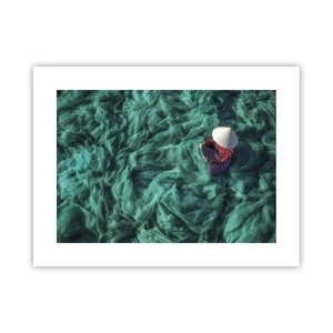 Plakat - W morzu sieci - 40x30 cm