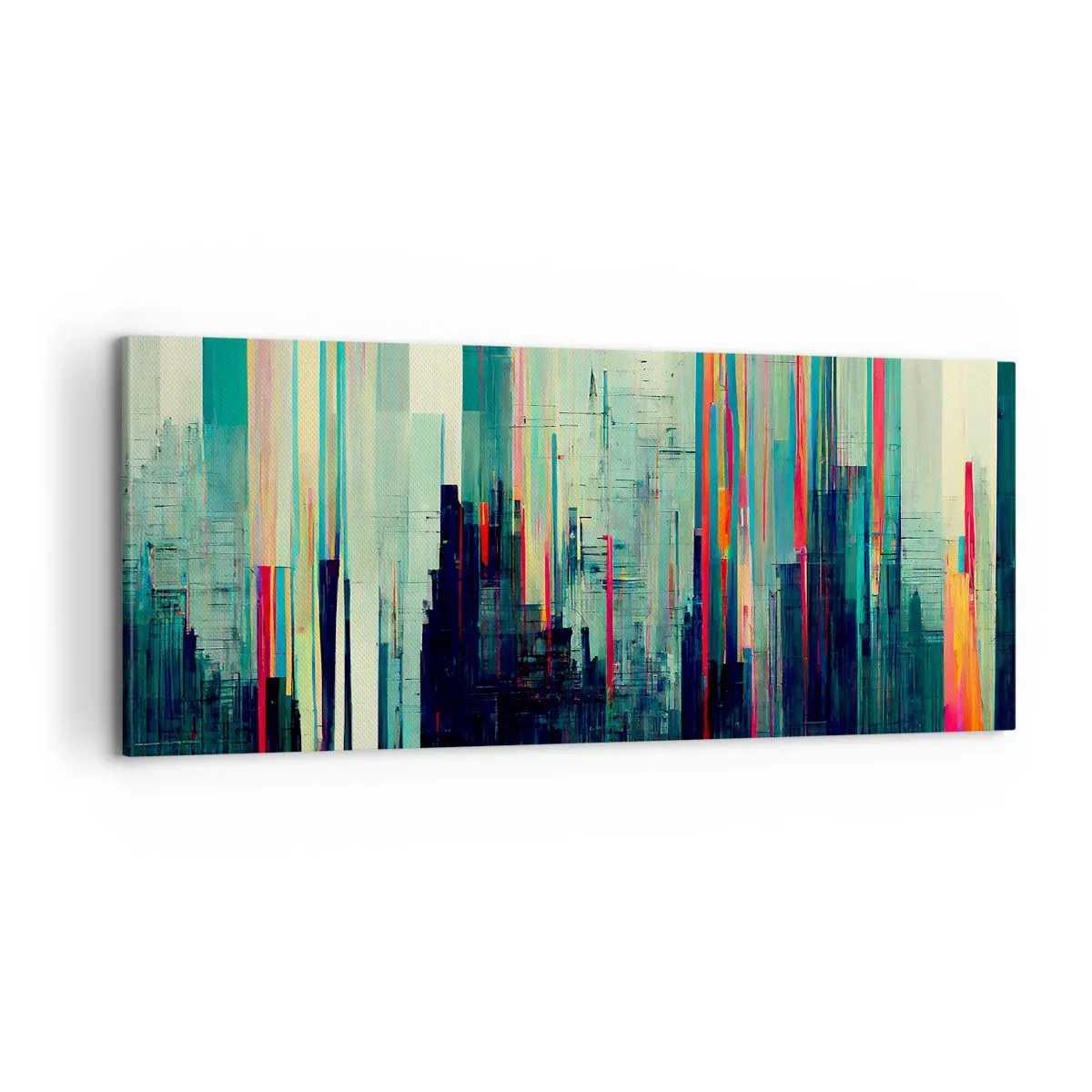 Obraz na płótnie - Futurystyczne miasto - 100x40 cm