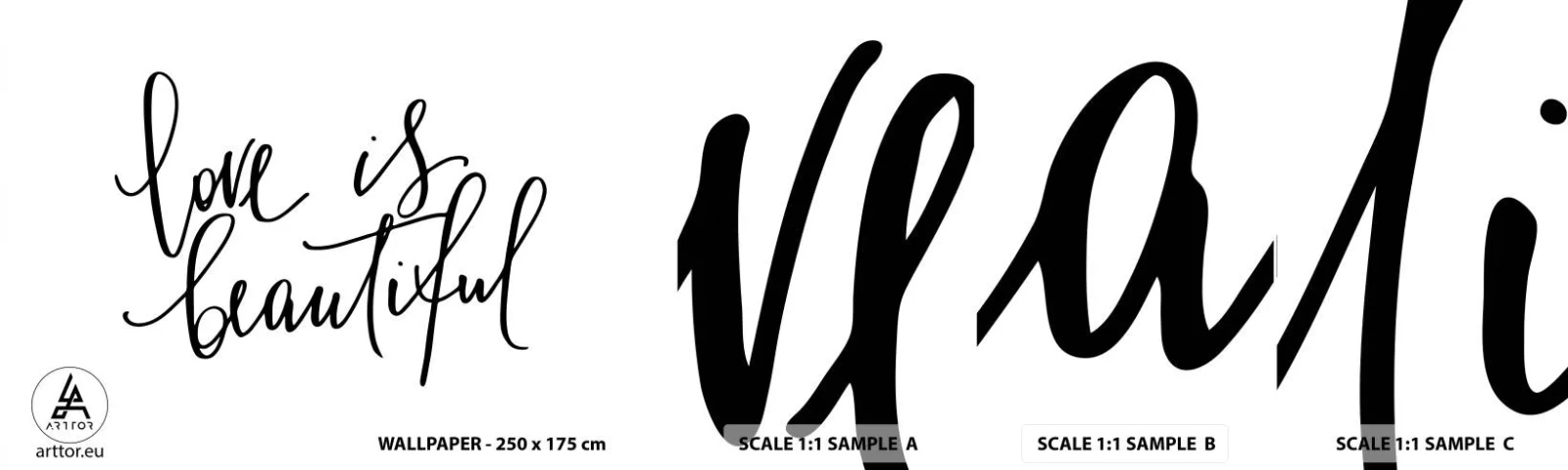 Fototapeta Próbka Samoprzylepna Deluxe Sticker - Czytaj i powtarzaj - Typografia, Afirmacja, Maksyma - 100x30 cm