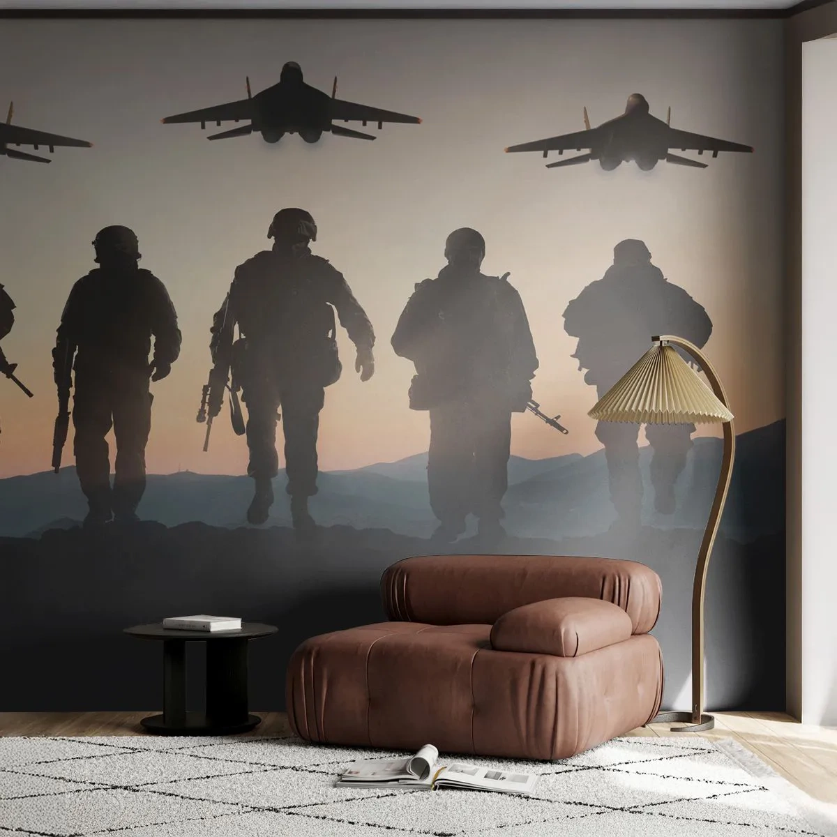 Fototapeta Premium Canvas - Witaj w naszym świecie - Militaria, Wojsko, Żołnierze - 250x175 cm