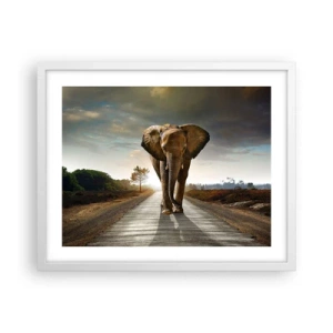 Plakat w białej ramie - I wcale nie w składzie porcelany - 50x40 cm