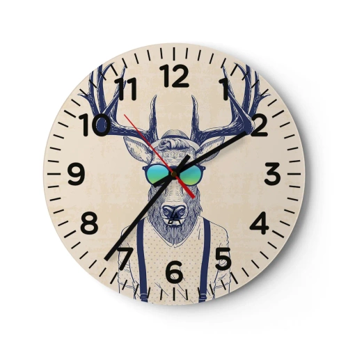 Zegar ścienny - A kogo się spodziewałeś? - 30x30 cm