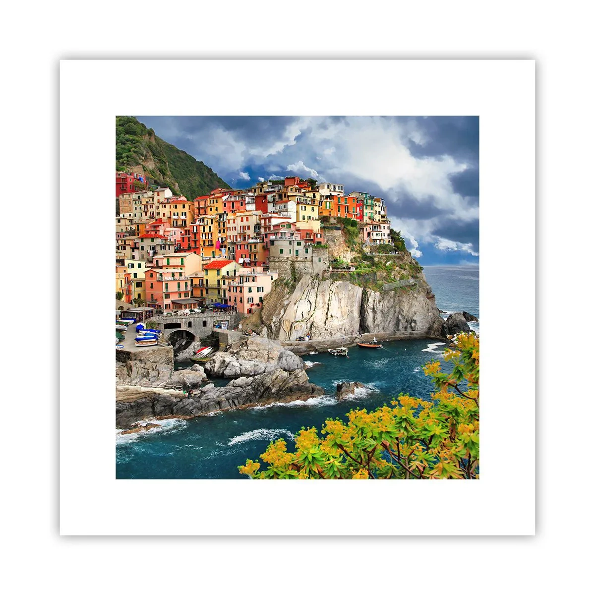 Plakat - Gromadka przytulona do skał - 30x30 cm