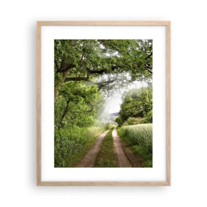 Plakat w ramie jasny dąb - Et in Arcadia ego - 40x50 cm